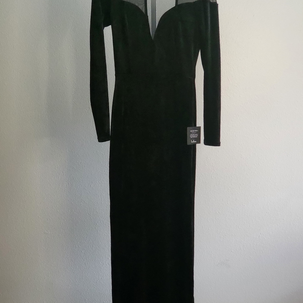 Lulu's Black Long Sleeve Dress